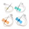Juego de venas del cuero cabelludo médico 19G 20G 21G 22G 23G 24G 25G 26G 27G aguja de mariposa